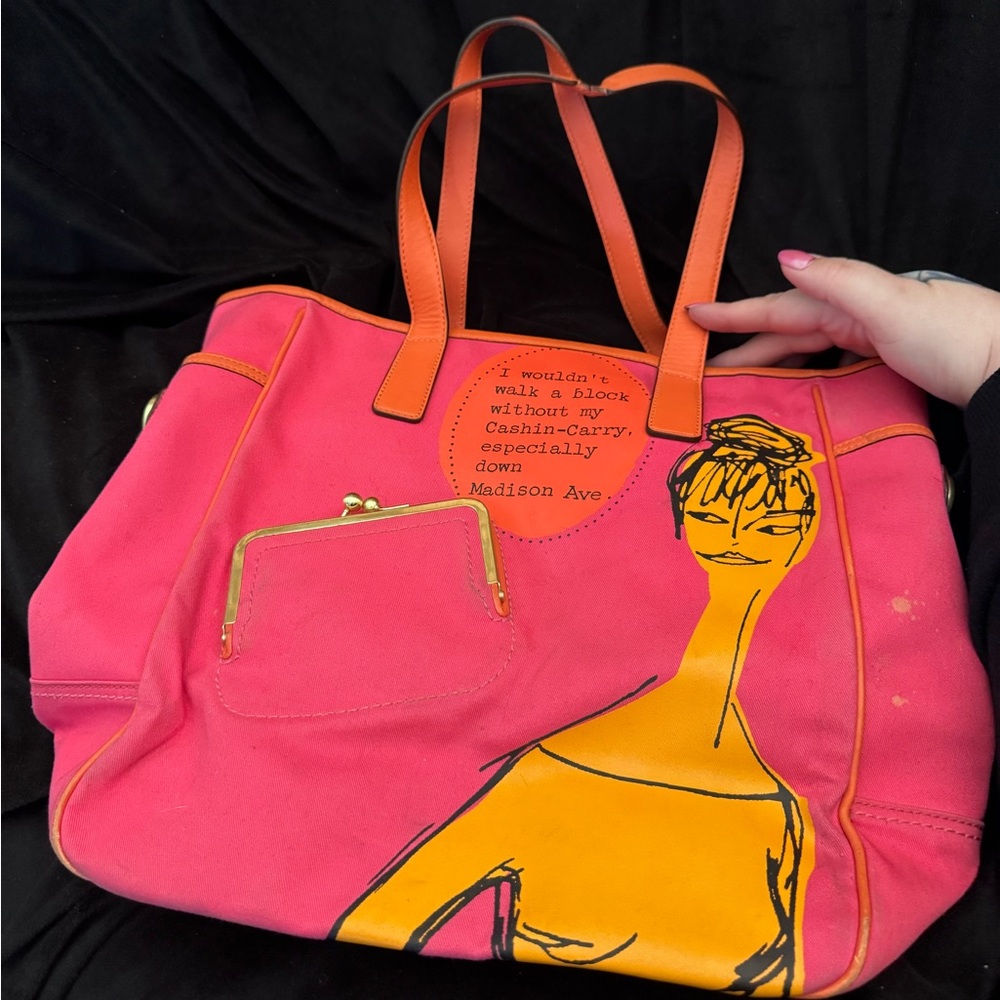 Coach Bonnie Cashin Carry Tote Bag 13379 Canvas/Leather